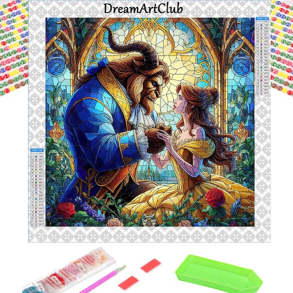 DIY Diamond Painting Ciondolo Con Catena - Kit 5D Per Creare Gioielli, Decorazioni Artistico 03