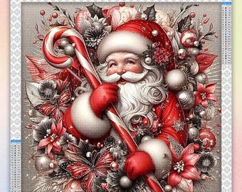 Santa Claus Diamond Painting Kit: Christmas Decor,Christmas Gifts