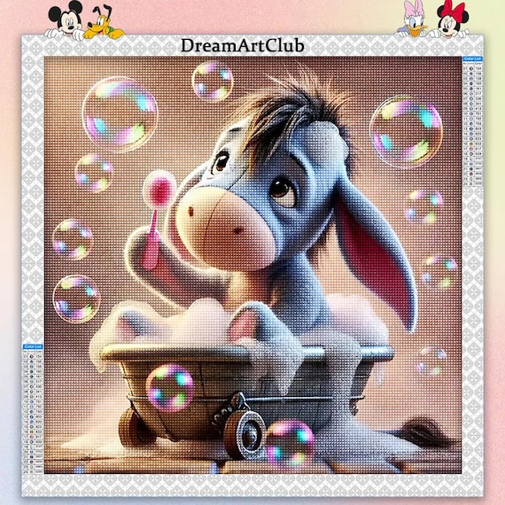 Eeyore Diamond Painting Kit: 5D DIY Home Decor Art