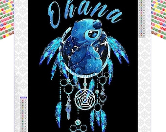 Stitch Diamond Painting Kit: 5D DIY Art, Home Decor