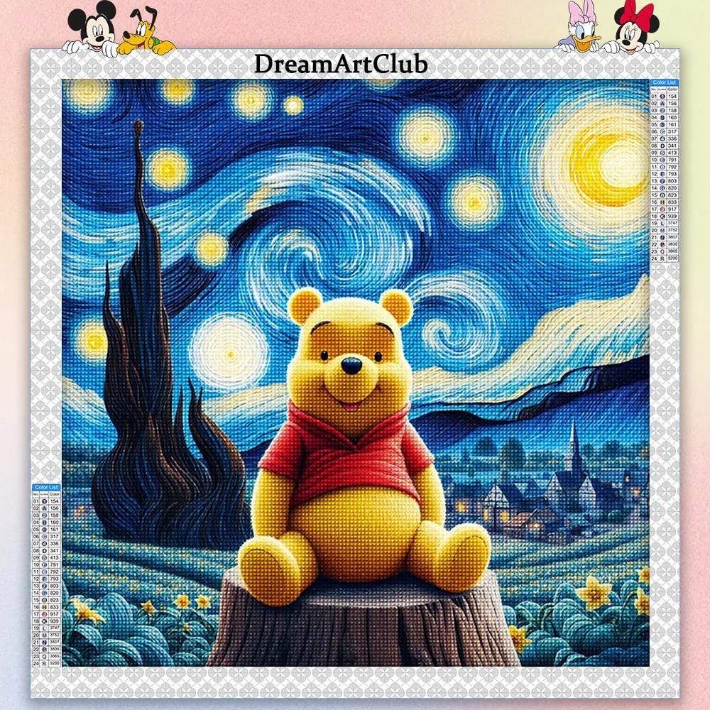 Diamant Malerei Kit Winnie Puuh 5D DIY Diamant Kunst Wohnkultur Diamant Stickerei Handgemachtes Geschenk