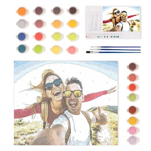 Custom Paint by Numbers Kit: Personalized Photo Gift - Etsy
