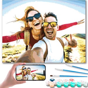 Custom Paint By Numbers Kit: Personalized Photo Gift