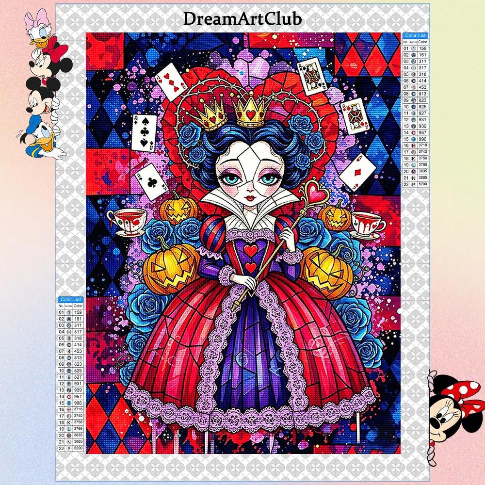 Diamond Painting Queen of Hearts - Etsy