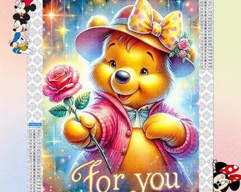 Winnie the Pooh Diamond Painting Kit: Home Decor,Anniversary Gift