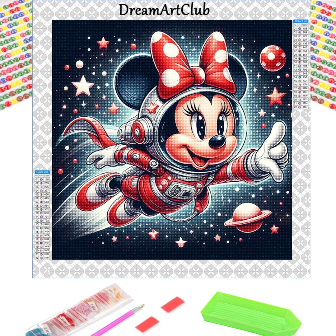 Minnie Mouse Diamond Painting Kit: 5D DIY Home Decor - Etsy