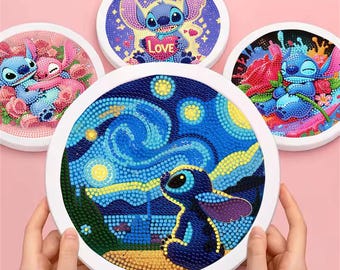 Stitch Diamond Painting Kit: 5D DIY Art, Home Decor