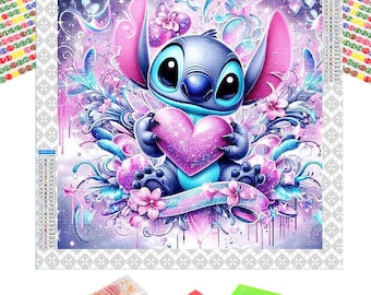 Stitch Diamond Painting Kit: 5D DIY Art, Home Decor