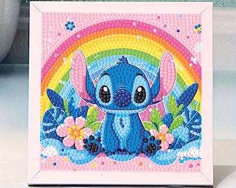 Stitch Diamond Painting Kit: 5D DIY Art, Home Decor