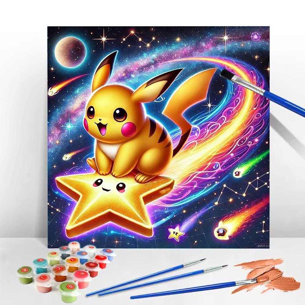 Pikachu painting - Etsy 日本