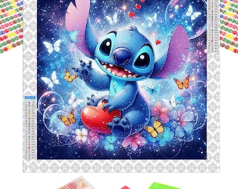 Stitch Diamond Painting Kit: 5D DIY Art, Home Decor