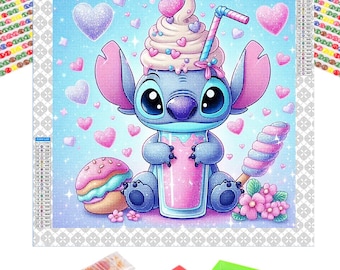 Stitch Diamond Painting Kit: 5D DIY Art, Home Decor