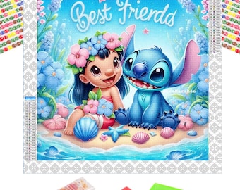 スティッチ - クリスタルアート バディキット (ディズニー) - Etsy 日本