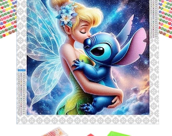 Stitch & Fairy Diamond Painting Kit: 5D DIY Art, Home Decor