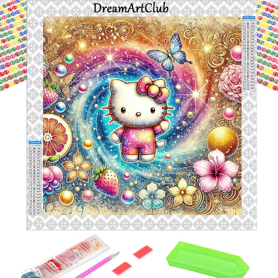 HelloKitty Diamond Painting Kit, 5D DIY Art