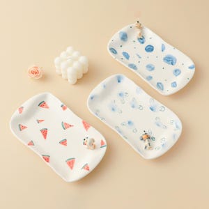 Custom Pet Ceramic Plate/Personalized Pet Figurine Dish/Handcrafted Cremation Plate/Pet lover Gift/For Pet Owner/4000+styles combination