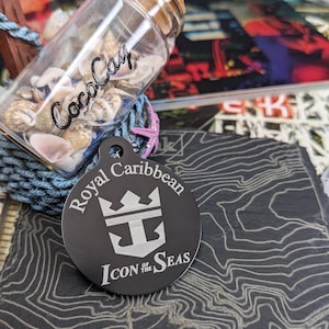 Royal Caribbean Cruises | Keepsake Metal Cruise Tags | Customizable | Backpack | Luggage | Keychains | Show off your Travel!