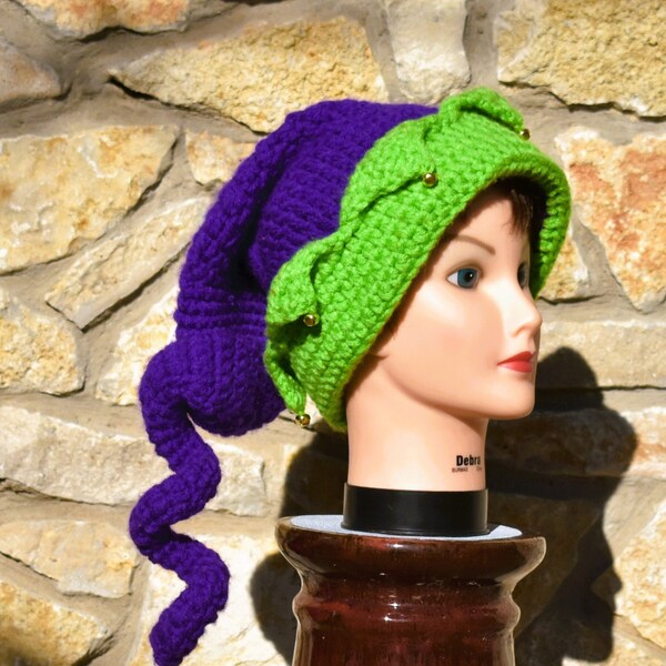 Crochet Joker Hat Etsy