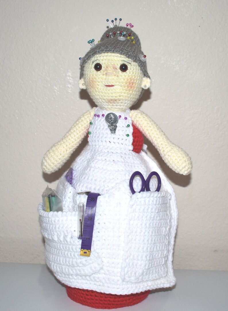 Pincushion Crochet Granny Craft Seamstress Gift Sewing Organizer Helper
