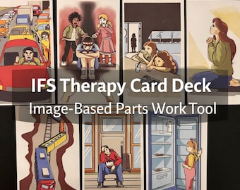 IFS Therapy Card Deck for Parts Work | Trauma-Informed Image Cards for Therapists & Self-Reflection