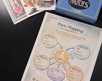 IFS Parts Mapping Worksheet – Internal Family Systems for Therapy & Self-Discovery-Digital Download