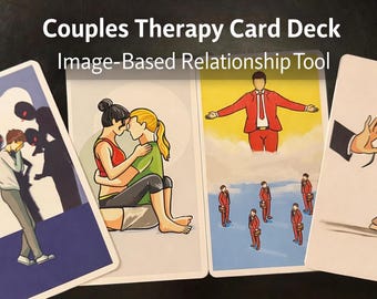 Couples Therapy Card Deck | Attachment & Communication Image Cards for Relationships