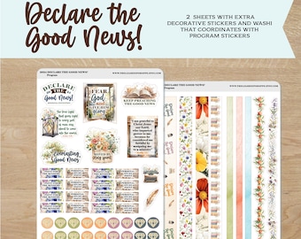 2024 declare the Good News convention stickers /Decorative sticker and washi that coordinates with program stickers