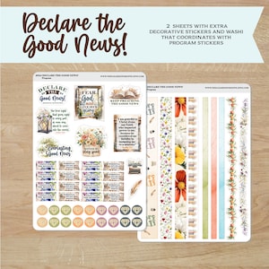 2024 declare the Good News convention stickers /Decorative sticker and washi that coordinates with program stickers image 1