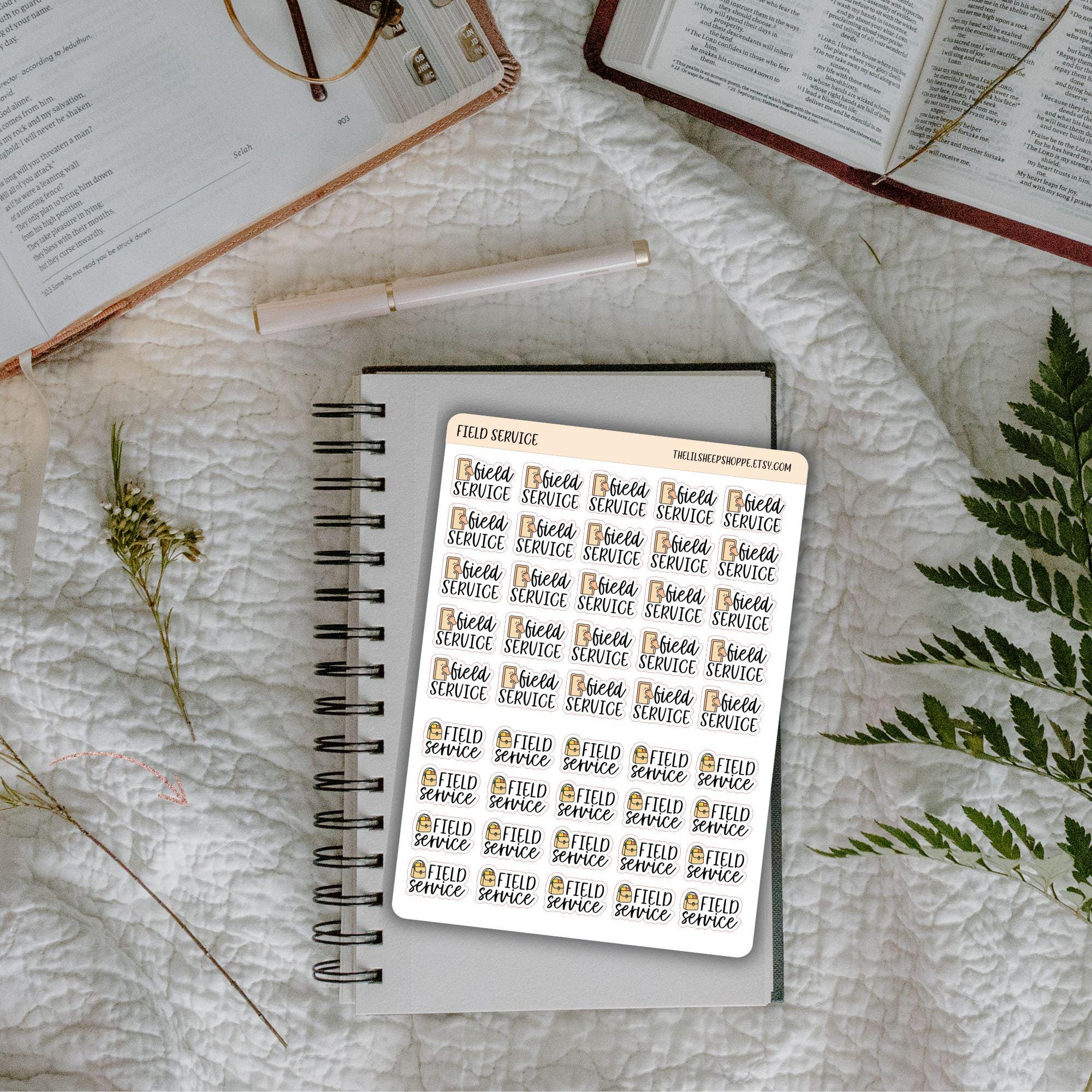 Field Service Unit Sticker Field Service JW Planner Stickers /planner Stickers/sticker Sheet ...