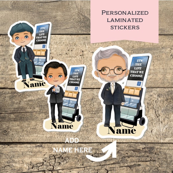 Brother Character Personalized with name /Waterproof Laminated Sticker/Bible inspired sticker/Jw gift