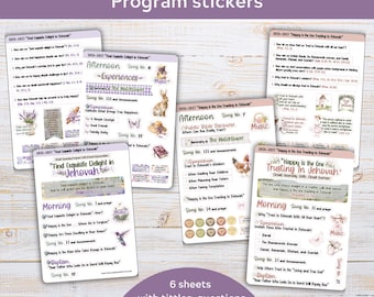 2026-2027 Circuit Assemblies program stickers /Talk titles and decorative stickers/Notebook stickers/Jw gifts