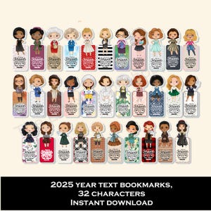 Marcapáginas divertido con texto del año 2025 para hermanas / Salmo 96:8 /32 diseños de marcapáginas / Regalo de los testigos de Jehová / Tarjeta imprimible / Descarga digital