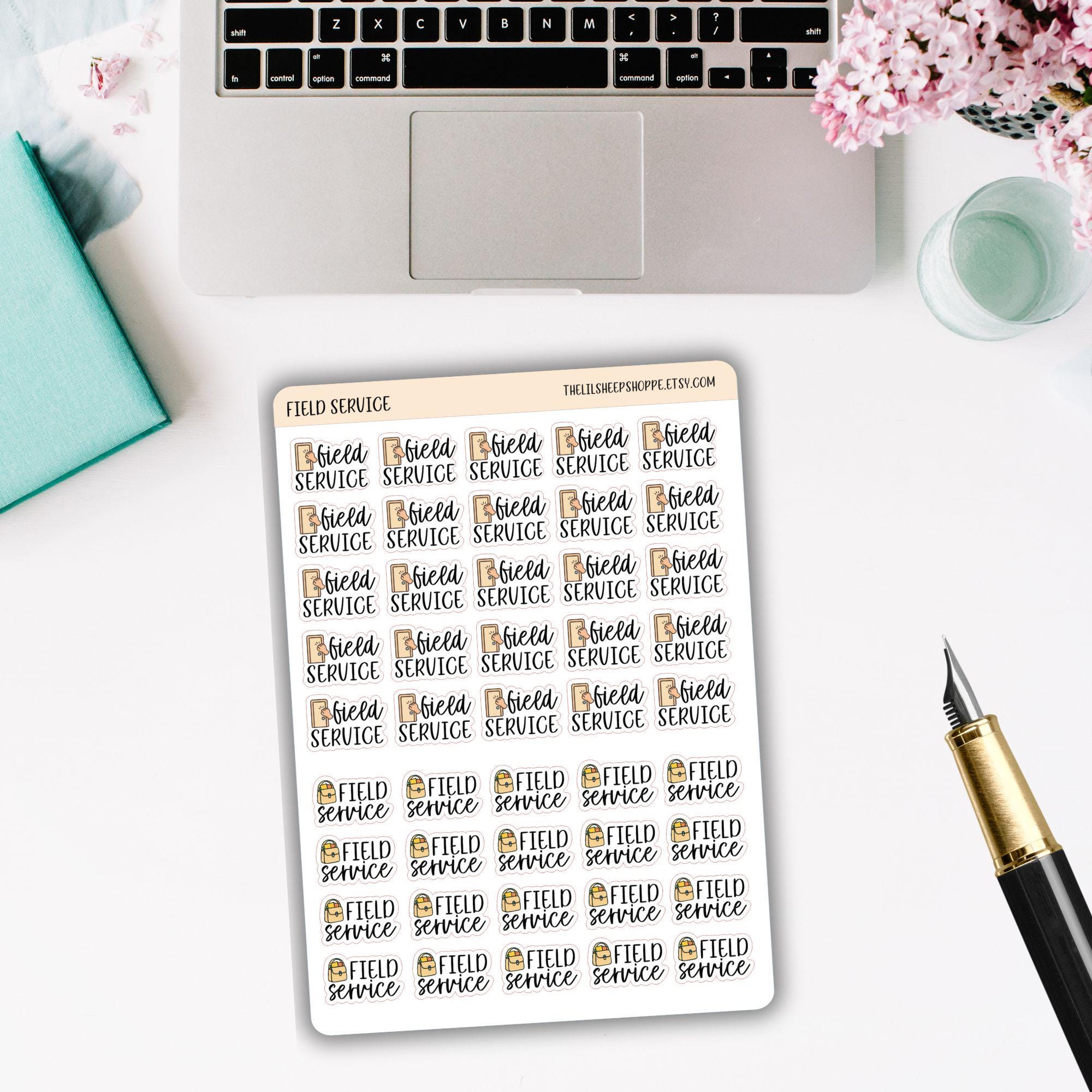 Field Service Unit Sticker Field Service JW Planner Stickers /planner Stickers/sticker Sheet ...