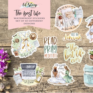 Peut inclure: Ensemble de 10 autocollants imperm&eacute;ables avec des citations inspirantes et des illustrations. Les autocollants pr&eacute;sentent une vari&eacute;t&eacute; de motifs, notamment une femme en robe, une tasse &agrave; caf&eacute;, un ordinateur portable et une plante. Les autocollants sont parfaits pour ajouter une touche de personnalit&eacute; &agrave; vos effets personnels.
