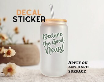 Declare the good news!/2024 convention/DIY mug, tumbler/Pioneer Gift/JW Gift/DIY Gift/Uv-dtf/Ready permanent water resistant sticker