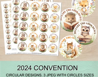 2024 Declare the Good News Circular designs for DIY projects, sticker, cupcake toppers, keychain, Digital file