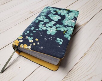 JW Bible cover/New world translation bible cover/Custom Bible cover/ Jw gift/Navy blue floral/Personalized gift