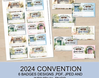 2024 Declare the Good News convention Badges, Name tag, Printable file, digital download