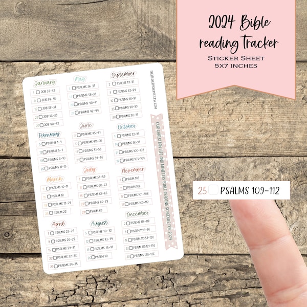 Life+ministry Bible reading tracker stickers /Planner stickers/sticker sheet/JW sticker