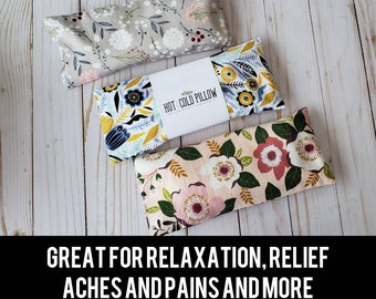 BULK ORDER, Weighted Pillow, Microwave heating pad for relaxation and pain relief, Organic Flax Seed and rice pad, Gift for her and him