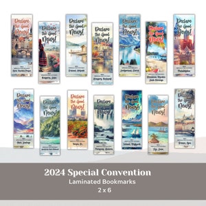 2024 Special Convention Bookmarks, Declare the Good News, Laminated bookmarks, Convention gift,Jw gift image 1