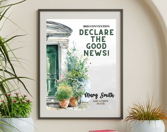 JW 2024 Convention, Declare the Good News, Print Art, JW Baptism, Printable Art, Digital Download