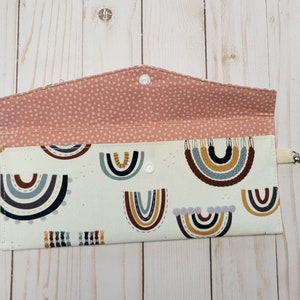 Tract, contact card and invitation holder/sturdy wallet/Campaig ninvitation holder/JW Gift/Boho rainbow