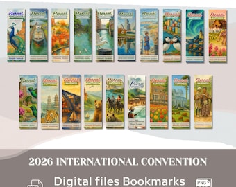 2026 International Convention Bookmarks, Eternal Happiness convention, digital bookmarks, Convention gift,Jw gift