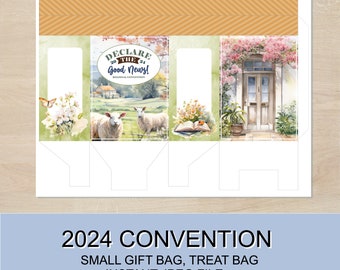 2024 convention, Declare the Good News, small gift bag, treat box, convention gift for friends and family, digital file
