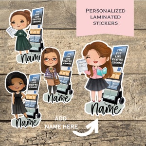 Sister Character Personalized with name /Waterproof Laminated Sticker/Bible inspired sticker/Jw gift