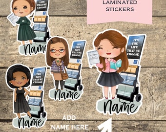 Sister Character Personalized with name /Waterproof Laminated Sticker/Bible inspired sticker/Jw gift