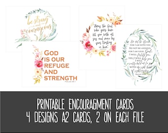 Encouraging printable cards/ Printable A2 card/Jw letter writting/ Digital Download