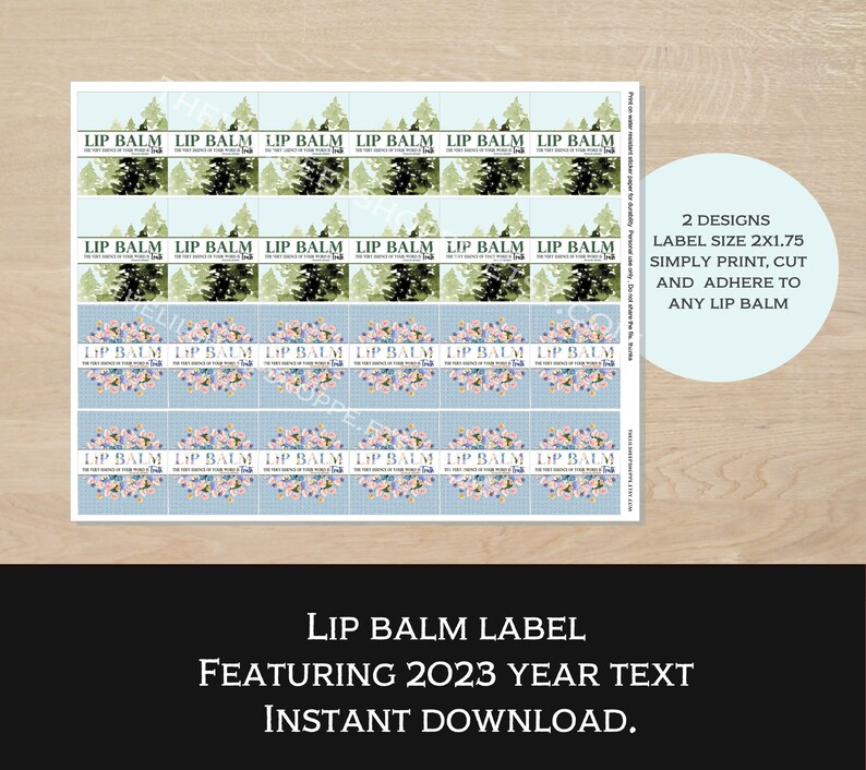 Lip Balm Printable Labels/2023 Year Text/jw Pioneer Gift/ - Etsy