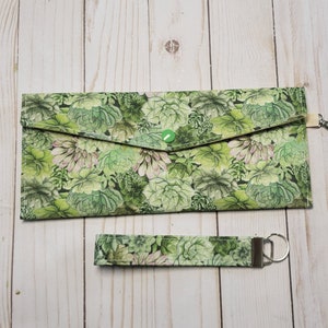 Tract, contact card and invitation holder/Personalized wallet/Campaign invitation holder/JW Gift/Succulent